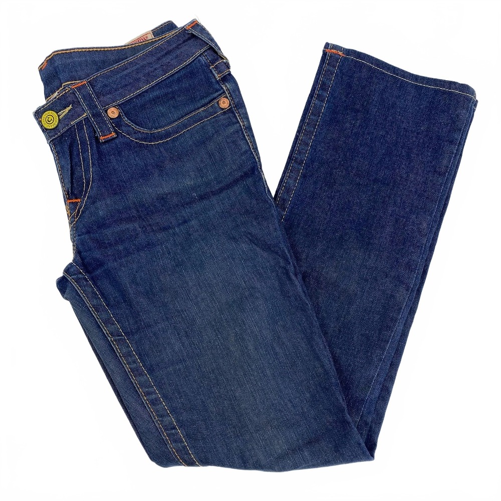 True Religion Blue Jeans Dark Wash Billy Low Rise | Women’s 27 Regular